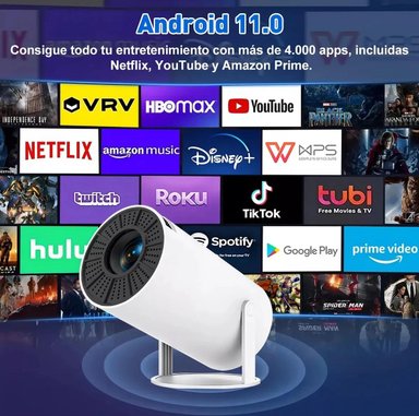 PROYECTOR DE VIDEO SMART 4K ULTRA HD HOMECINEMA WIFI - 4