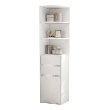MUEBLE ESQUINERO MULTIFUNCIONAL CON REPISAS ESTANTE CAJONES 180X40X40 - 1