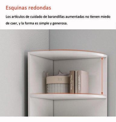 MUEBLE ESQUINERO MULTIFUNCIONAL CON REPISAS ESTANTE CAJONES 180X40X40 - 5