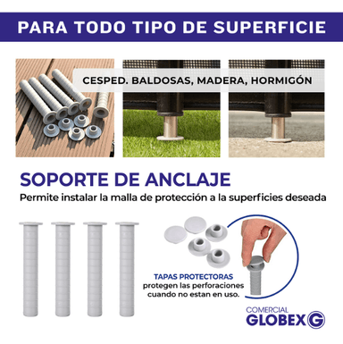 REJA DE SEGURIDAD PARA PISCINA 122CM X 366CM - 5