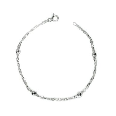 PULSERA ANDREA COGGIOLA JOYAS BOLITAS PLATA FINA 925 - 1