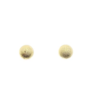 AROS ANDREA COGGIOLA JOYAS BOLA SATINADA 8MM ENCHAPADO ORO 18K - 2