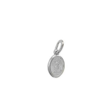 COLGANTE MEDALLA SAN MIGUEL ARCANGEL MINI 7MM PLATA FINA 925 - 3