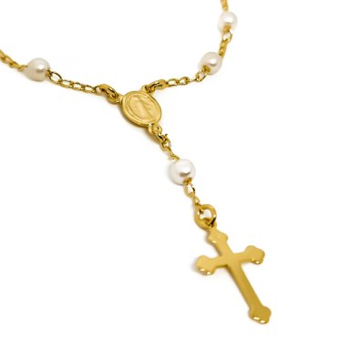 PULSERA DENARIO PERLA SINTE TICA ENCHAPADO ORO 18K - 2