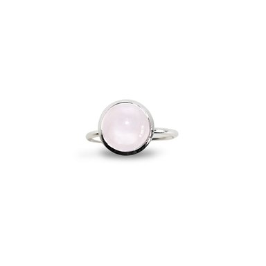 ANILLO ANDREA COGGIOLA JOYAS PLATA FINA 925 SHAKTI CUARZO ROSA #16 - 2