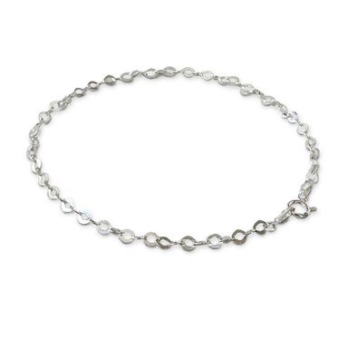 TOBILLERA ANDREA COGGIOLA JOYAS ROMBO PLATA FINA 925 - 2