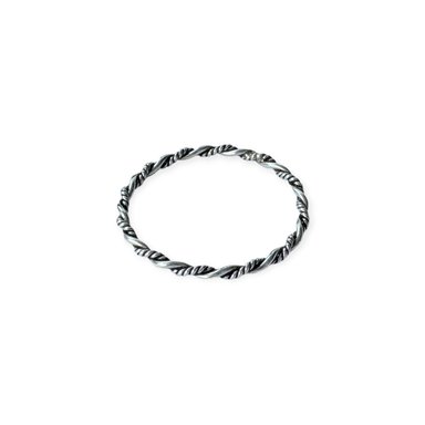ANILLO ANDREA COGGIOLA JOYAS PLATA FINA 925 ARGOLLA TRENZADO #15 - 2