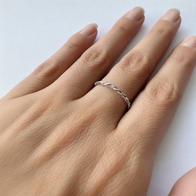 ANILLO ANDREA COGGIOLA JOYAS PLATA FINA 925 ARGOLLA TRENZADO #15 - 3