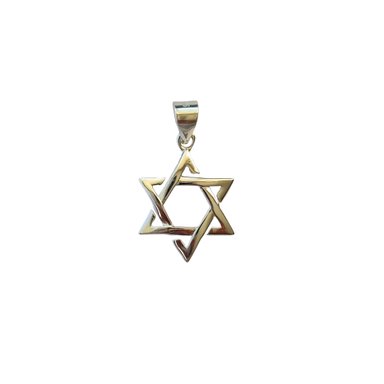 COLGANTE ESTRELLA DE DAVID  16MM PLATA FINA 925 - 2