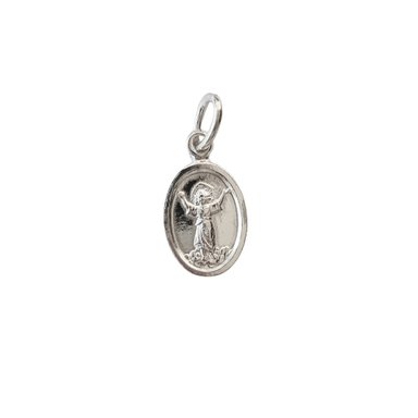 COLGANTE MEDALLA DIVINO NIÑO 9MM PLATA FINA 925 - 2