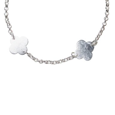 PULSERA 4 TRE BOL PLATA FINA 925 - 2