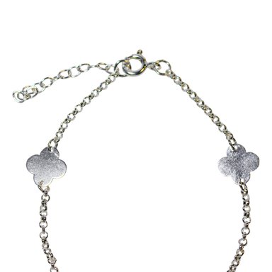 PULSERA 4 TRE BOL PLATA FINA 925 - 3