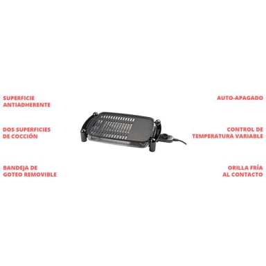 PARRILLA ELE CTRICA BLACK+DECKER IG201 - 9