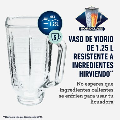 LICUADORA OSTER BLST4655-052 700 W 1.25 L CLÁSICA CROMO ERGONÓMICA 3 VELOCIDADES BLST4655 - 2