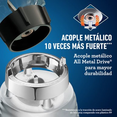 LICUADORA OSTER BLST4655-052 700 W 1.25 L CLÁSICA CROMO ERGONÓMICA 3 VELOCIDADES BLST4655 - 3
