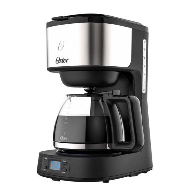 EN COLOR CAFETERA PROGRAMABLE OSTER 8 TAZAS EN ACERO INOXIDABLE BVSTDC10SS - 1