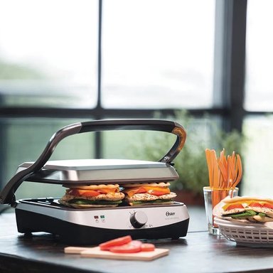 PARRILLA OSTER Y PANINI ELÉCTRICA APERTURA 180° BIOCERAMIC CKSTPA4881 - 3
