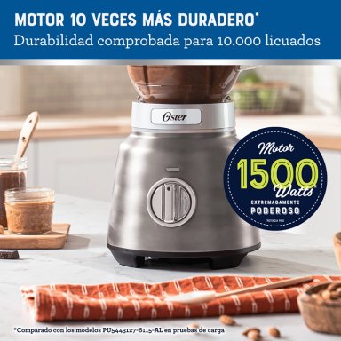 LICUADORA OSTER BLSTPBRGR-052 1500 W 1.75 L IZER MAX VASO VIDRIO BLSTPBRGR - 5