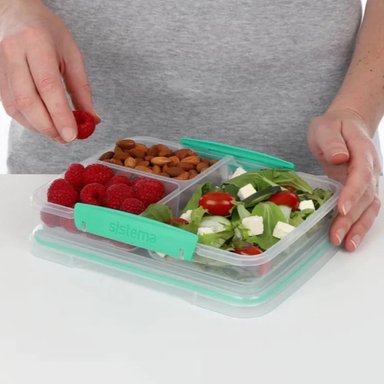 CONTENEDOR HERMÉTICO CON DIVISIONES SISTEMA TO GO 350 ML - 8