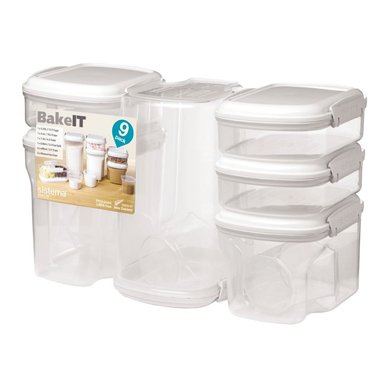 SET DE 9 CONTENEDORES HERMÉTICOS SISTEMA BAKE IT - 2