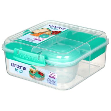 CONTENEDOR CON POTE PARA YOGURT SISTEMA BENTO TO GO DE 1.25 L - 1