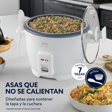 ARROCERA OSTER 7 TAZAS ANTIADHERENTE DIAMONDFORCE CKSTRCB7DFWHT - 5