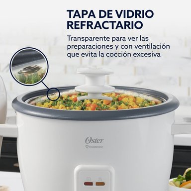 ARROCERA OSTER 7 TAZAS ANTIADHERENTE DIAMONDFORCE CKSTRCB7DFWHT - 7