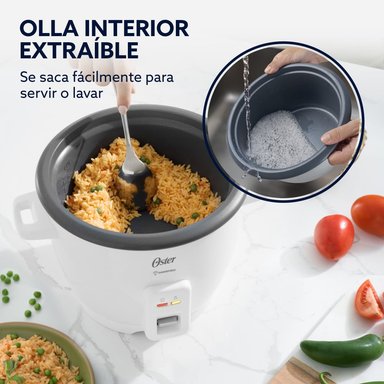 ARROCERA OSTER 7 TAZAS ANTIADHERENTE DIAMONDFORCE CKSTRCB7DFWHT - 8