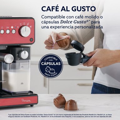 CAFETERA AUTOMATICA OSTER PRIMALATTE ROJA BVSTEM6604R - 4