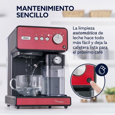 CAFETERA AUTOMATICA OSTER PRIMALATTE ROJA BVSTEM6604R - 5