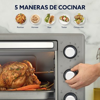 HORNO CON ROTISSERIE OSTER 60 LT MANUAL TSSTTV60MNS - 4