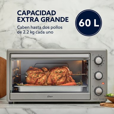 HORNO CON ROTISSERIE OSTER 60 LT MANUAL TSSTTV60MNS - 5