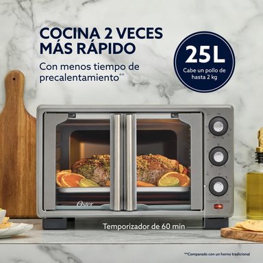 HORNO CON FREIDORA AIRE OSTER 25 LT TSSTTV25FDMAFNS - 5