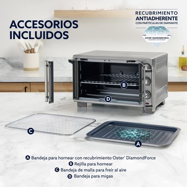 HORNO CON FREIDORA AIRE OSTER 25 LT TSSTTV25FDMAFNS - 6