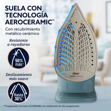 PLANCHA DE VAPOR OSTER AEROGLIDE S7000 AEROCERAMIC GCSTAC7001 - 5