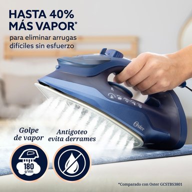 PLANCHA VAPOR OSTER AEROGLIDE ANTIGOTEO AZUL GCSTAC7202 - 3