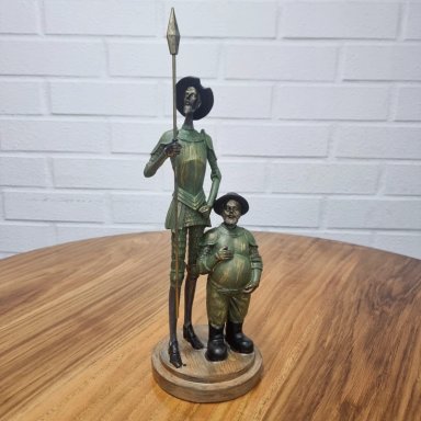 QUIJOTE DE LA MANCHA Y SANCHO 35 CM | Bronce - 1