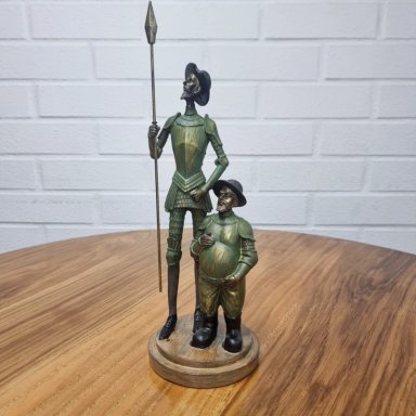 QUIJOTE DE LA MANCHA Y SANCHO 35 CM | Bronce - 3