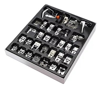 SET DE PRENSATELAS 32 PCS COMP JANOME SINGER BROTHER TOYOTA - 1