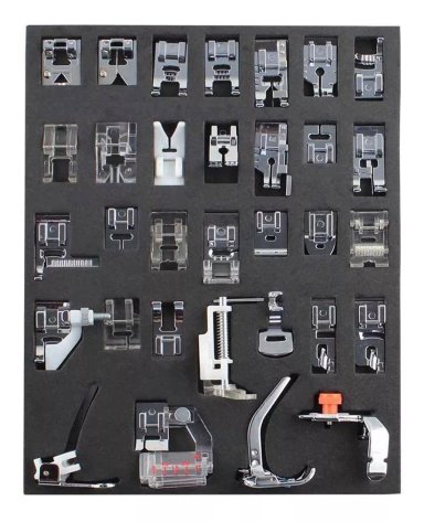 SET DE PRENSATELAS 32 PCS COMP JANOME SINGER BROTHER TOYOTA - 2