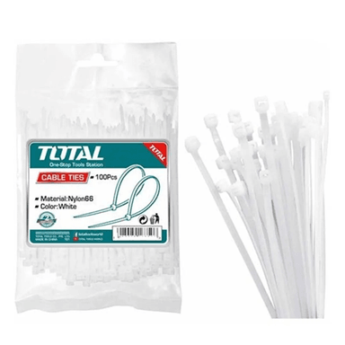 BRIDA TOTAL THTCT1001 AMARRA ABRAZADERA PLÁSTICA 100 X 2.5 MM 100 UNIDADES - 1