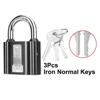CANDADO DE SEGURIDAD 75 MM CON 3 LLAVES TOTAL TLK31751 - 2
