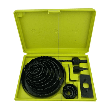 KIT JUEGO HOJA BROCA SIERRA COPA PARA MADERA 16 PIEZAS NEVA NA093 - 1