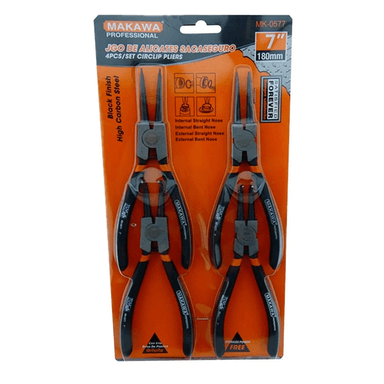 SET JUEGO KIT DE ALICATES SACASEGUROS 7 PULGADAS MAKAWA MK0577 - 1