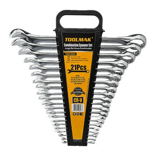 KIT SET JUEGO DE LLAVES PUNTA - CORONA 21 PIEZAS TOOLMAK TMK19826 - 1