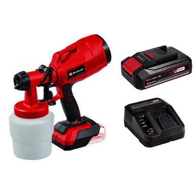 PISTOLA DE PINTURA EINHELL 4260025-12 INALAMBRICA 18 V BATERIA + CARGADOR - 1