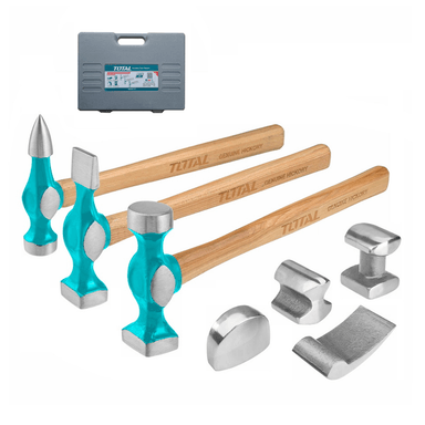 SET HERRAMIENTAS TOTAL MARTILLOS TBAFO712 7 PIEZAS DESABOLLADORES - 1