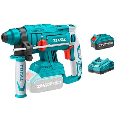 ROTOMARTILLO TOTAL TOOLS SDS PLUS 20V BAT + CARG TRHLI2201 - 1