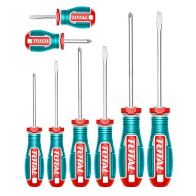 KIT SET JUEGO DESTORNILLADORES 8 PIEZAS TOTAL TKSDS0826 - 1