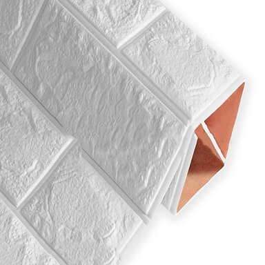 PACK HOGA 10 LÁMINA LADRILLO 70 X 77 CM AUTOADHESIVO MURAL 3D 5.39 MTSS - 3
